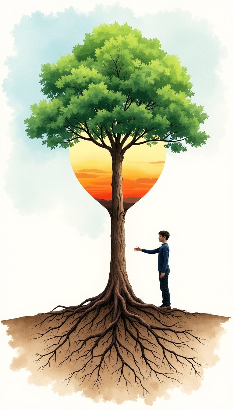 Free Nature's Fragile Balance Image - Environment, Watercolor, Tree ...