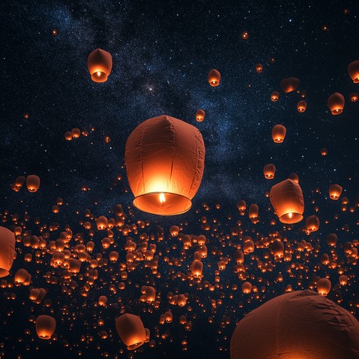 Free Sky Lanterns Glow Image - Lanterns, Glow, Sky | Download at StockCake