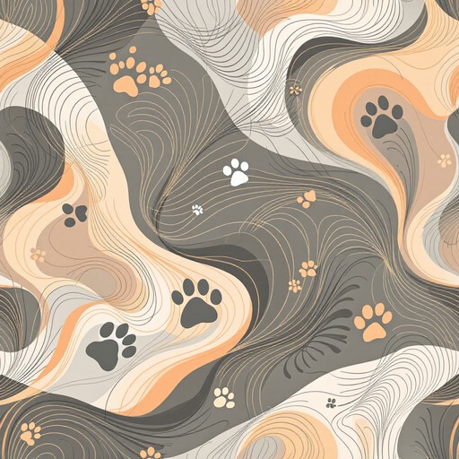 Patterns Feline Free Flowing Feline Pattern Image - Abstract, Feline, Pattern ...