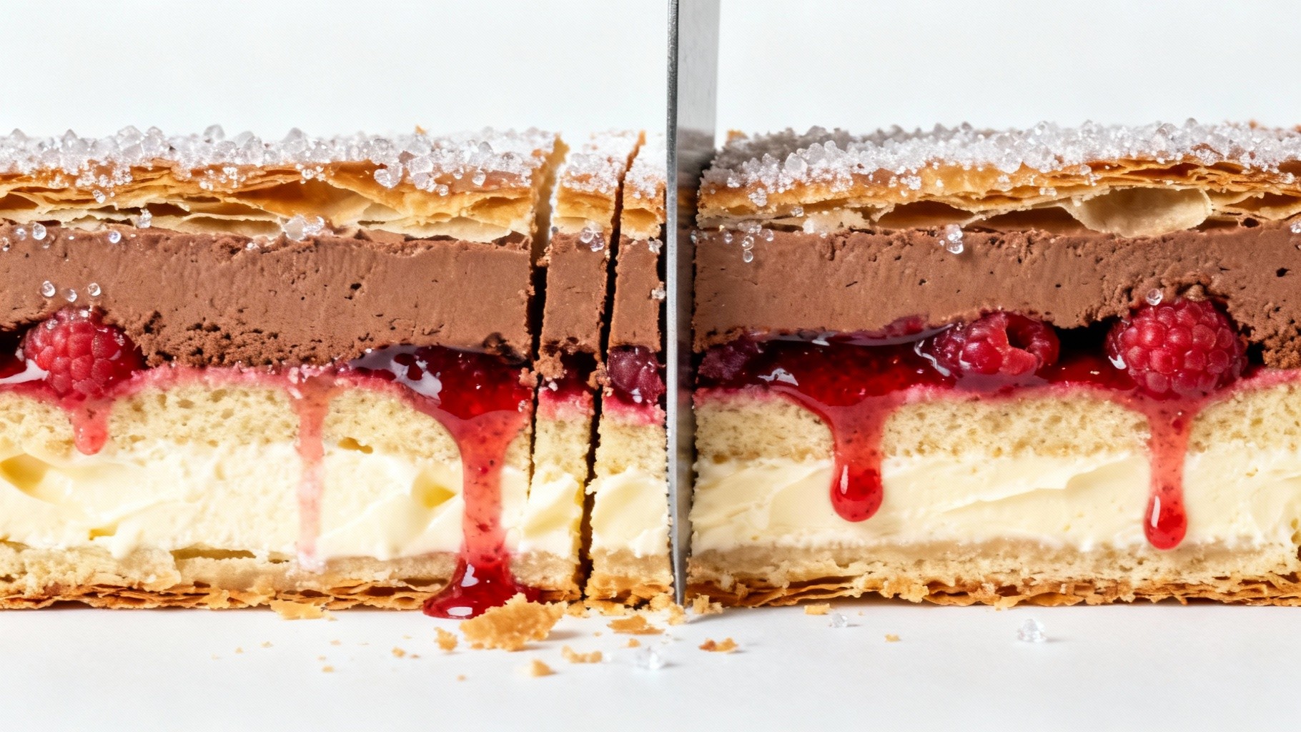 Free Chocolate Raspberry Layers Image - Dessert, Chocolate, Raspberry ...