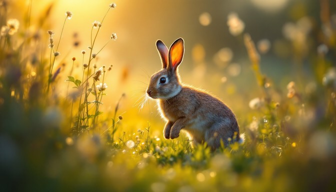 Free Dawn's Golden Rabbit Image - Rabbit, Dawn, Wildlife | Download at ...