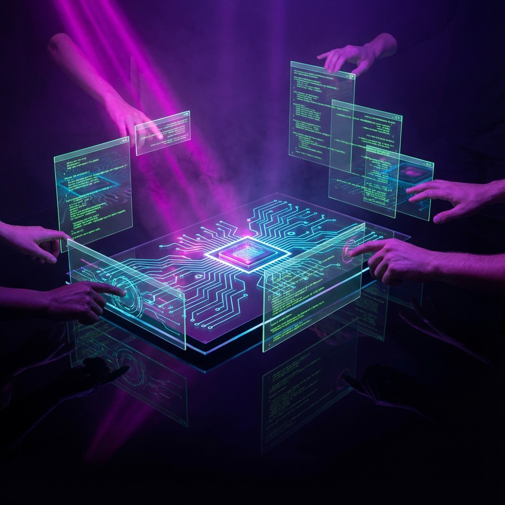 Free Holographic Technology Interface Image - Holographic, Futuristic ...