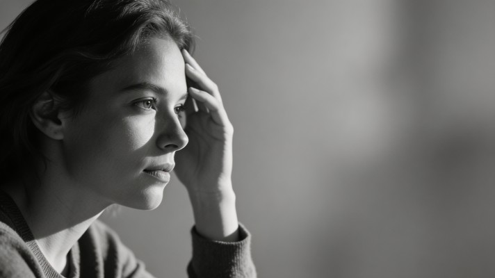 Free Deep Thoughtful Moment Image - Contemplation, Portrait, Monochrome ...