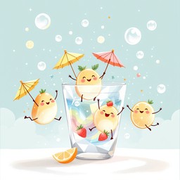 Free Dancing Fruit Party Image - Whimsical, Fruit, Dance | Download at ...
