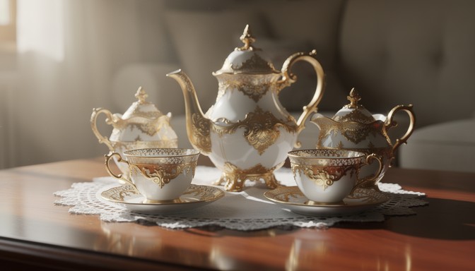 Free Gilded Afternoon Tea Image - Tea, Teapot, Teacup | Download at ...