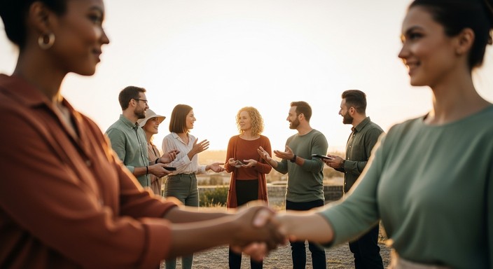 Download Community Building Together Image - Sunset, Community ...