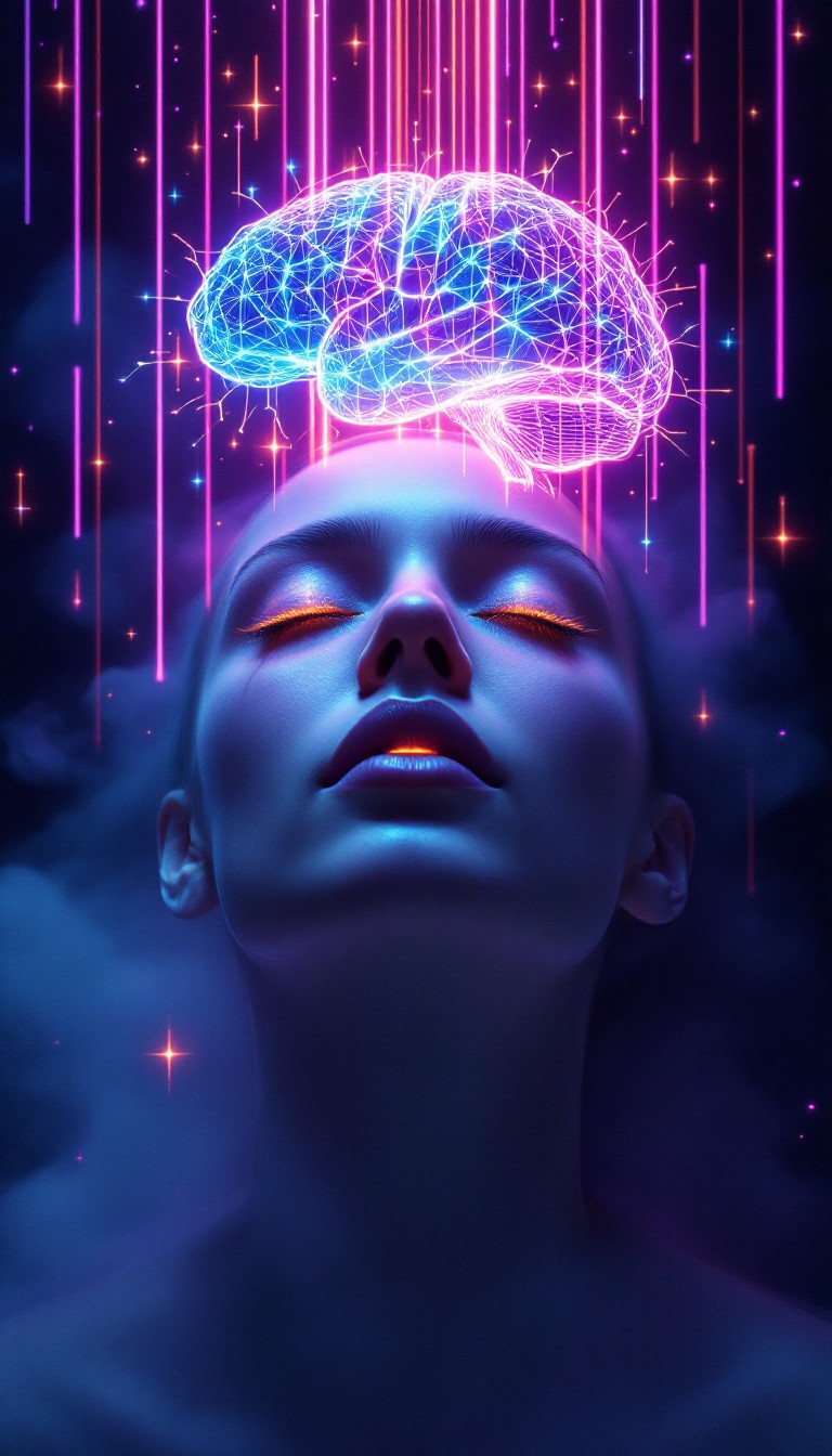 Free Digital Mind Awakening Image - Cyberpunk, Neural, Holographic ...