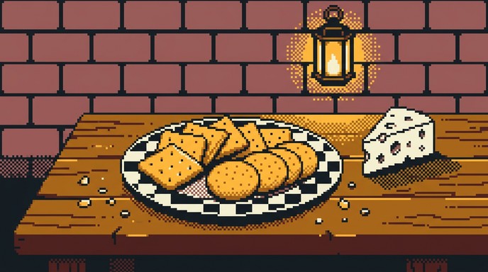 Free Pixel Tavern Snacks Image - Pixel, Retro, Crackers | Download at ...