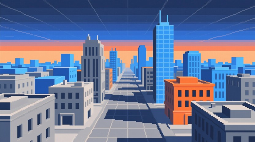 Free Pixel City Alignment Image - Cityscape, Isometric, Pixel ...