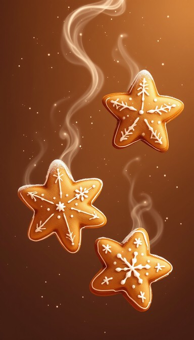 Free Magical Star Cookies Image - Gingerbread, Stars, Cookies ...