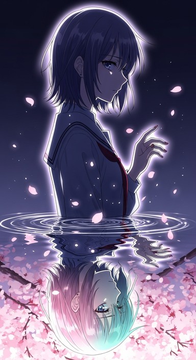 Free Two-World Reflection Image - Anime, Reflection, Duality | Download ...