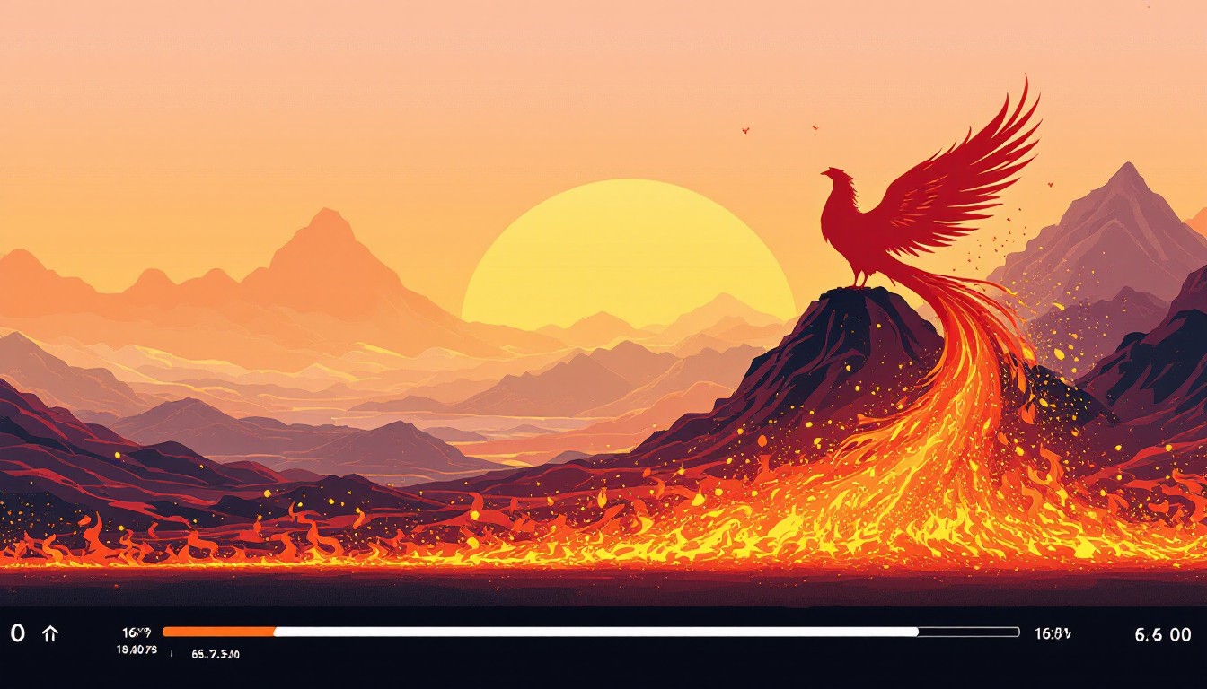 Phoenix Rising Powerpoint Theme Free Phoenix Rising Timeline Image - Phoenix, Rebirth, Pixel | Download ...