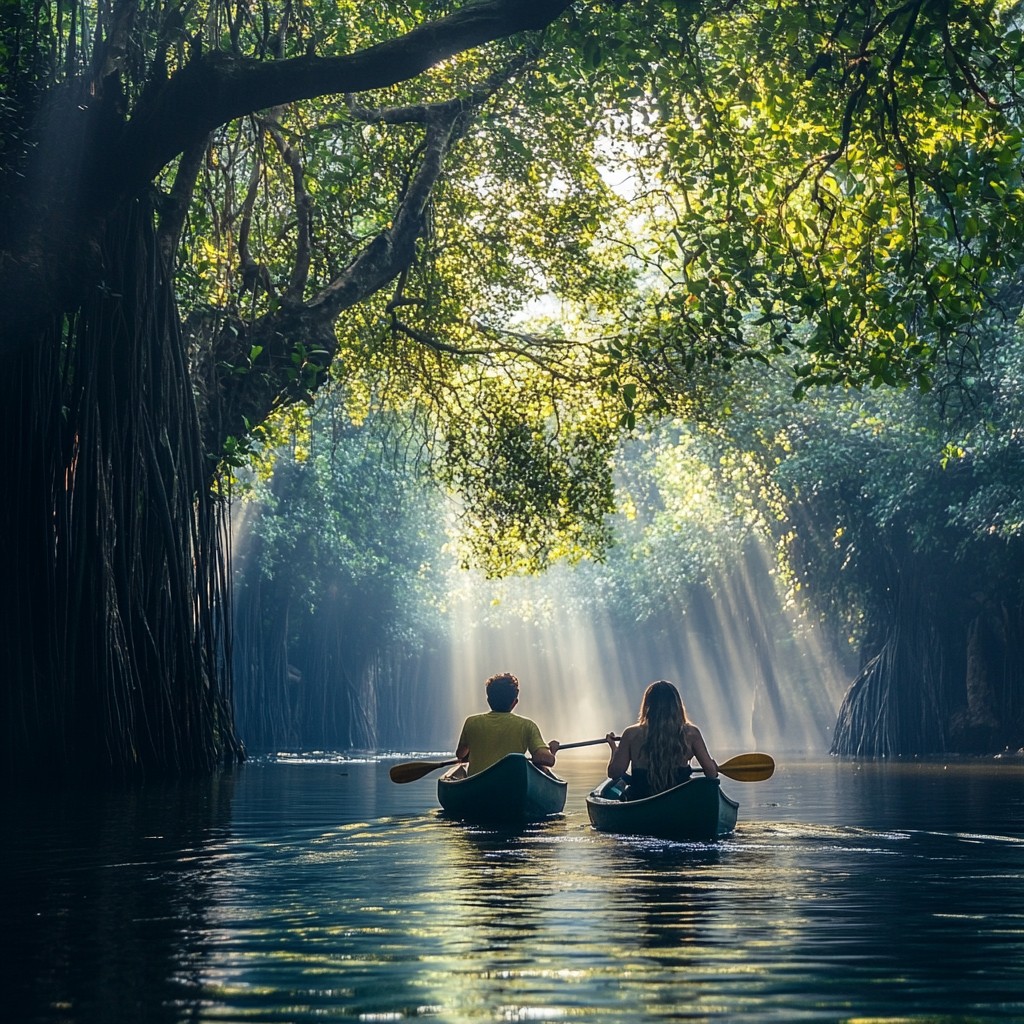 Free Serene Kayaking Adventure Image - Kayaking, Serenity, Nature ...