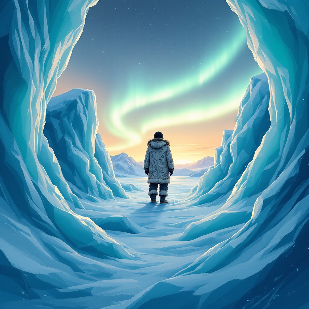 Free Arctic Ice Portal Image - Arctic, Aurora, Ice | Download at StockCake
