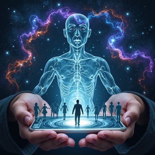 Free Cosmic Human Connection Image - Cosmic, Translucent, Digital ...