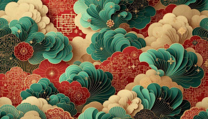 Free Celestial Chinese Clouds Image - Clouds, Oriental, Jade | Download ...
