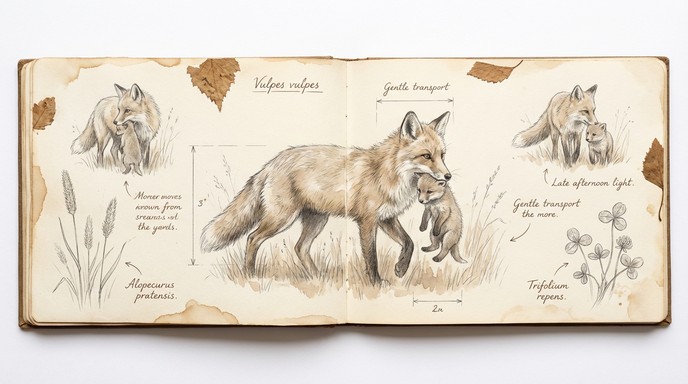 Free Maternal Fox Study Image - Fox, Wildlife, Sketch | Download at ...