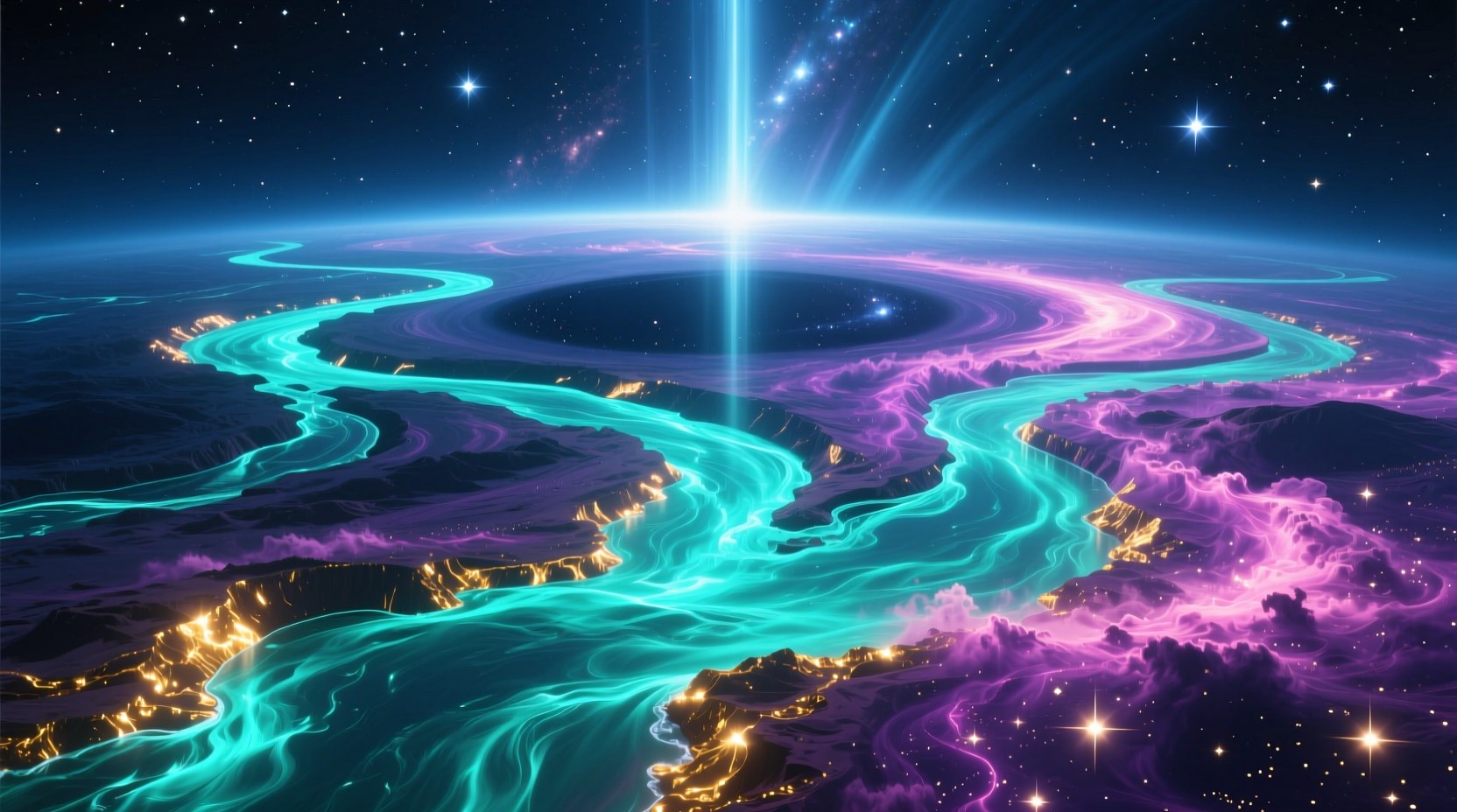 Free Cosmic Rivers Converge Image - Galactic, Rivers, Cosmic | Download ...