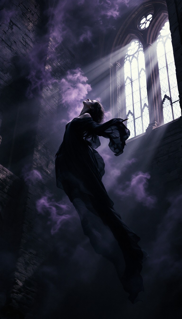 Free Gothic Moonlit Ascension Image - Gothic, Cathedral, Floating ...