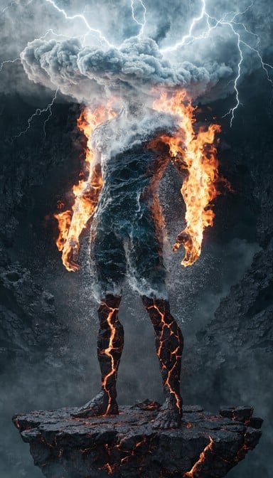 Free Elemental Titan Rising Image - Elemental, Titan, Humanoid ...