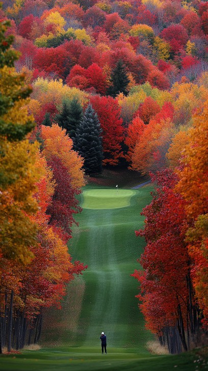 Free Autumn golf day Image - Autumn, Golf, Foliage | Download at StockCake