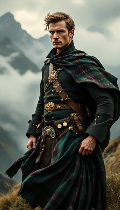 Free Highland Warrior Portrait Image - Scotland, Highlander, Tartan ...
