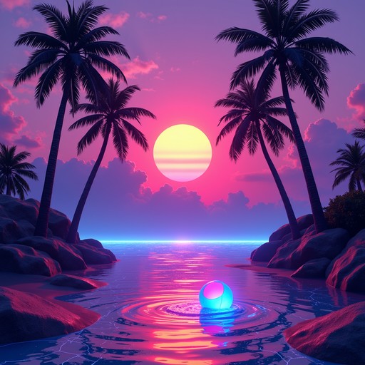 Free Neon Sunset Beach Image - Sunset, Tropical, Beach | Download at ...