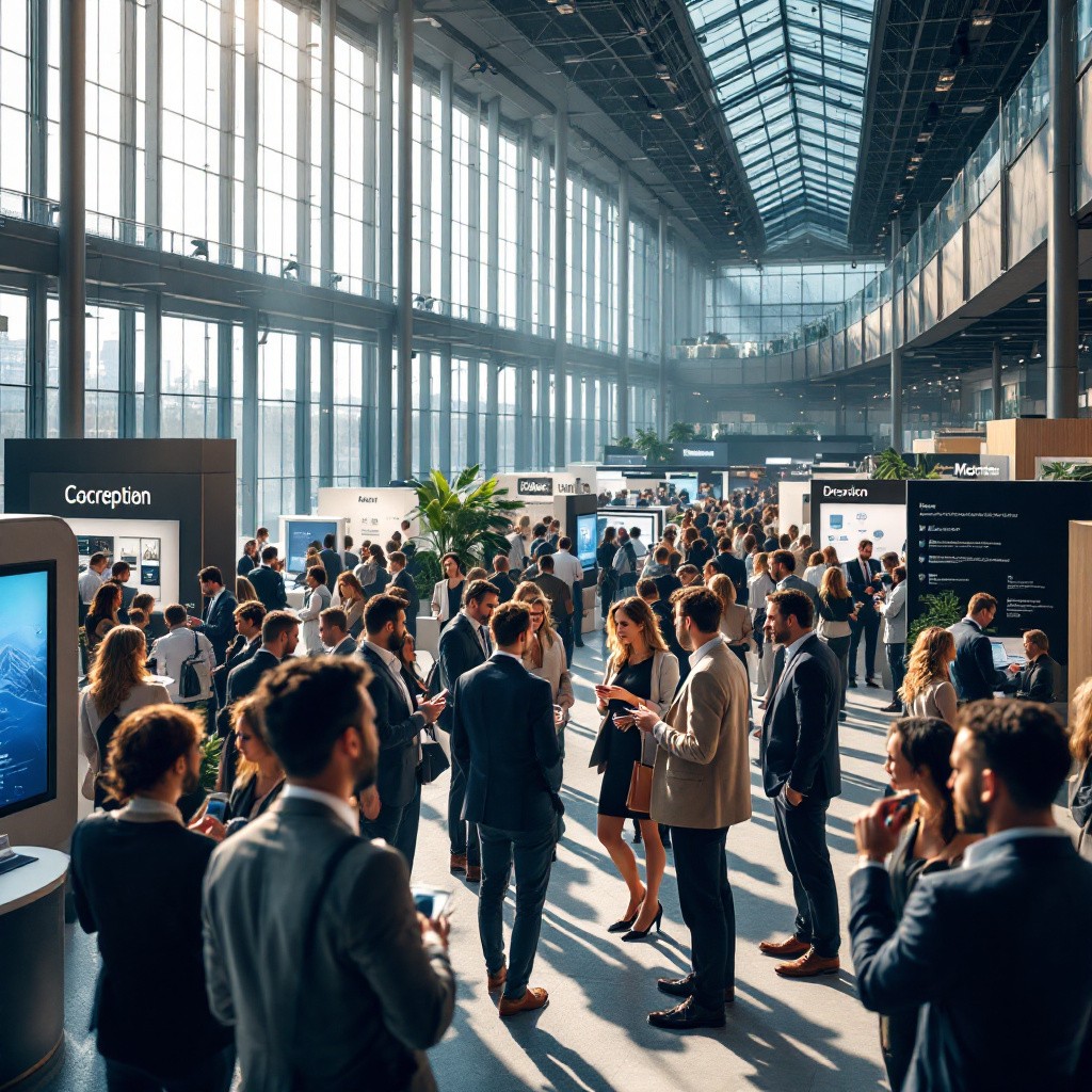 Download Busy conference hall Image - Conference, Networking ...