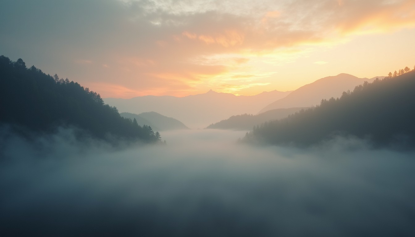 Free Misty Mountain Sunrise Image - Mountains, Fog, Sunrise | Download ...