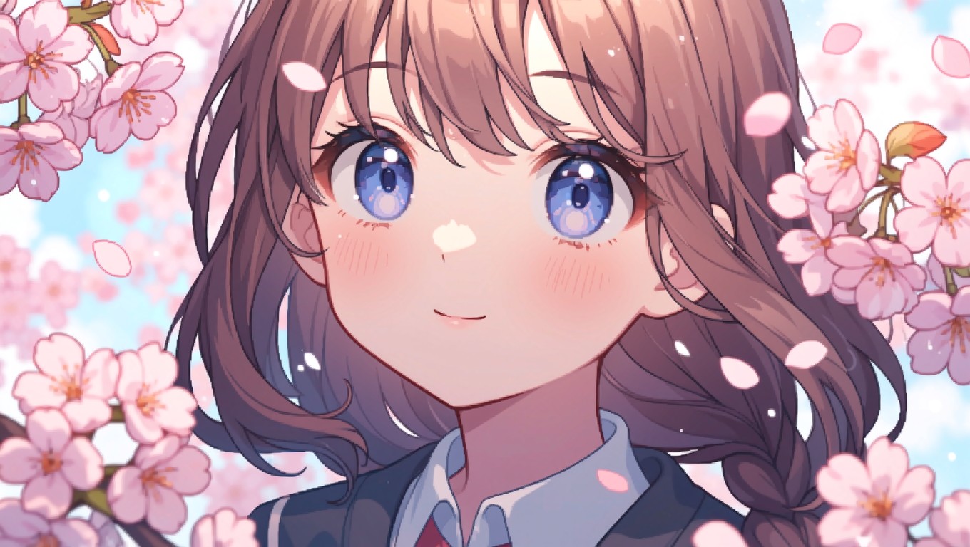 Free Sakura Dreams Bloom Image - Anime, Pixel, Portrait | Download at ...
