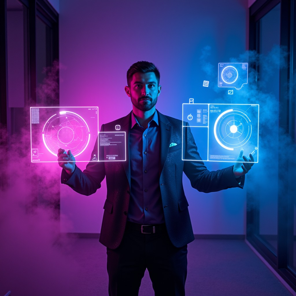 Free Futuristic Digital Instructor Image - Futuristic, Holographic ...