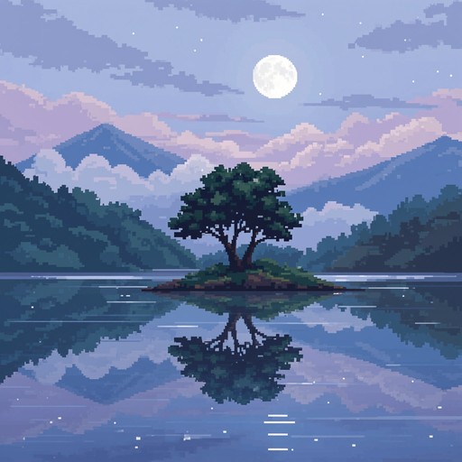 Free Moonlit Pixel Serenity Image - Pixel, Pixelart, Digital | Download ...