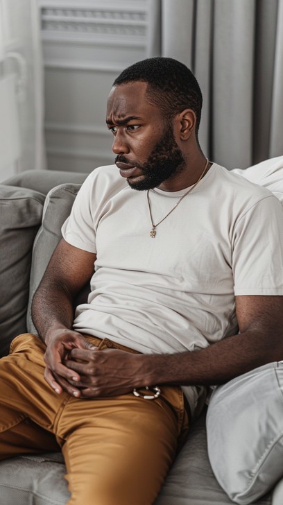 Free Pensive Man Sitting Image | Download at StockCake
