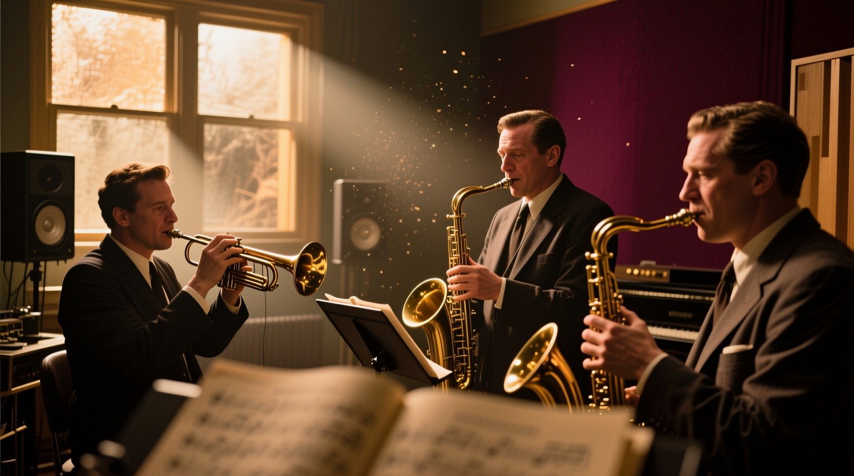 Studio Session Classic Free Vintage Studio Session Image - Jazz, Musicians, Vintage | Download ...