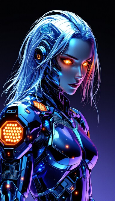 Free Cyberpunk Android Portrait Image - Android, Anime, Manga ...