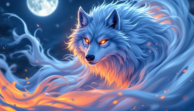 Cool Mist Wolves Free Mystical Wolf Spirit Image | Download at StockCake