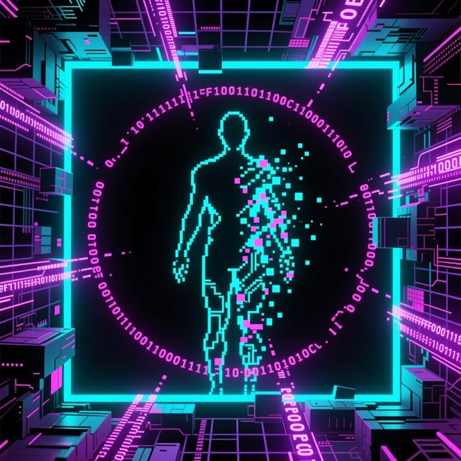 Free Digital Identity Dissolving Photo - Cyberpunk, Digital, Neon ...