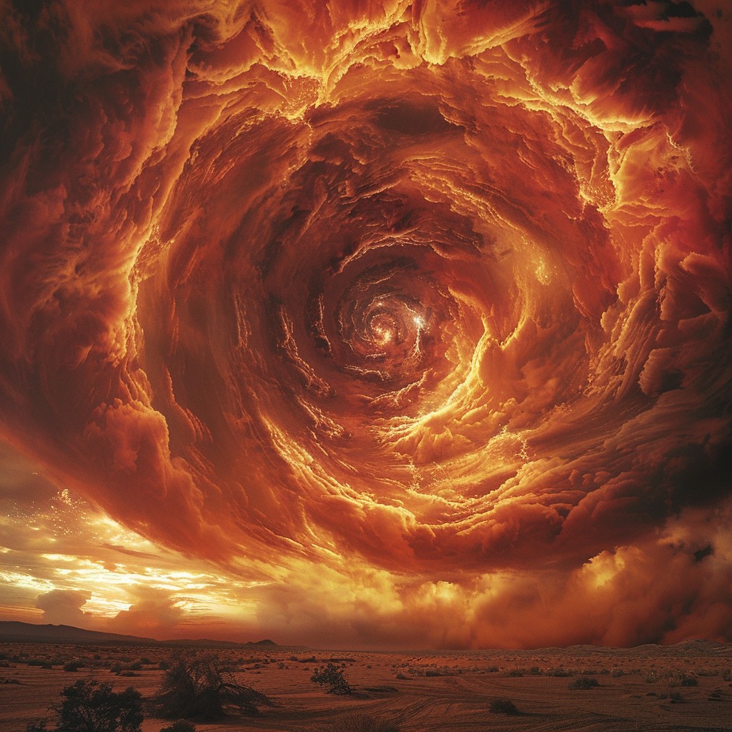 Free Fiery Sky Vortex Image - Vortex, Fiery, Clouds | Download at StockCake