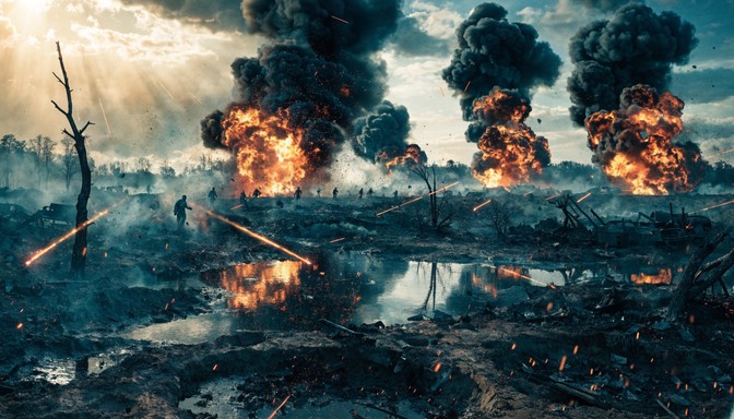 Springfield Apocalypse Free Apocalyptic Battlefield Chaos Image - War, Battlefield, Explosion ...
