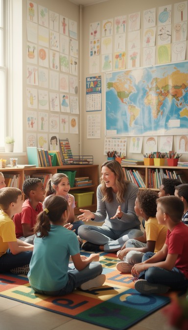 Free Joyful Classroom Learning Image - Classroom, Teacher, Children ...
