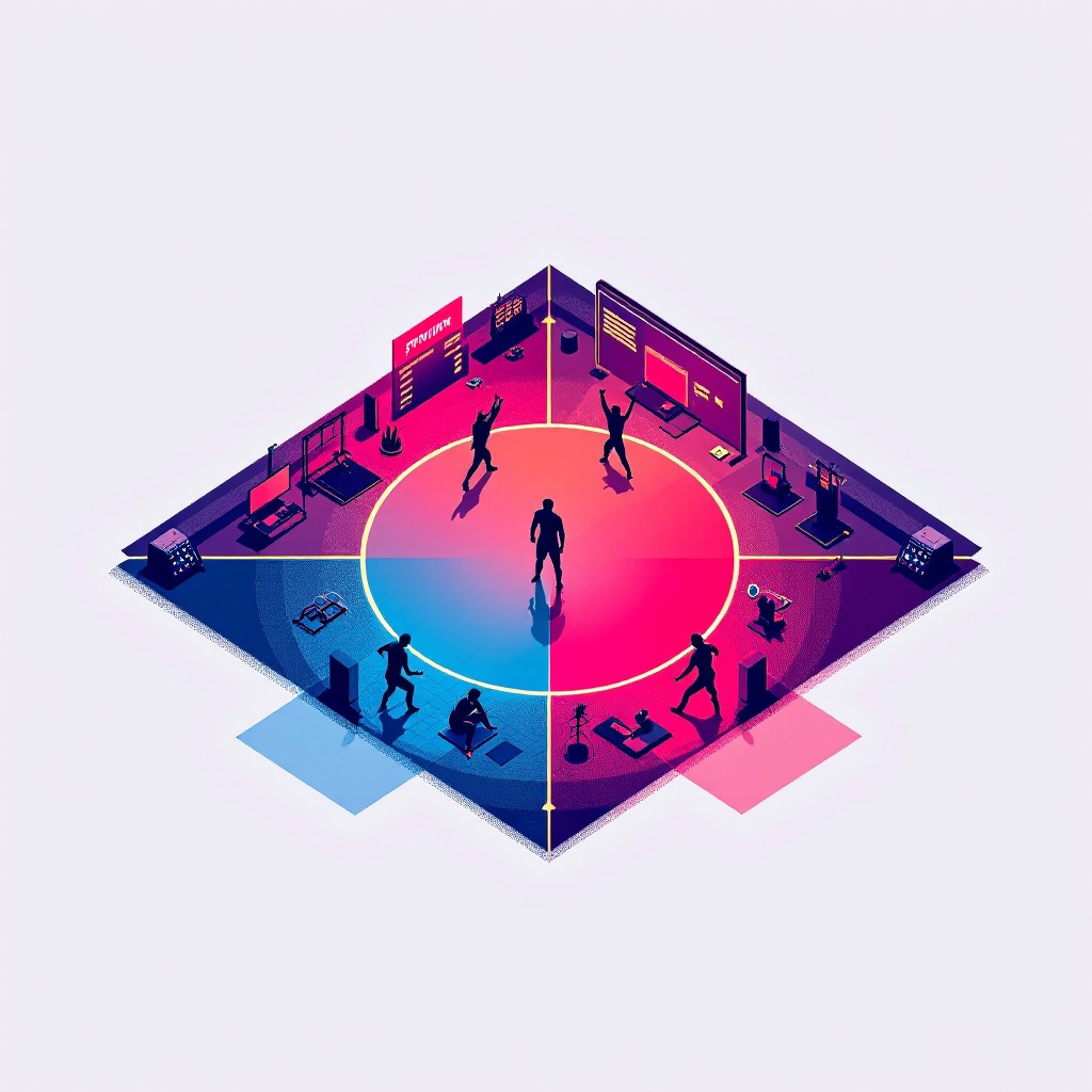 Training Evolution Graphics Free Training Evolution Circle Image - Training, Isometric, Silhouette ...