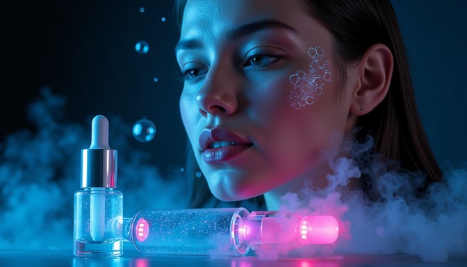 High Tech Makeup Free Futuristic Beauty Elixirs Image - Cyberpunk, Skincare, Neon ...