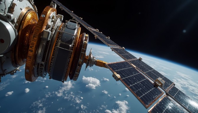 Free Orbiting Space Technology Image - Satellite, Spacecraft, Orbit ...