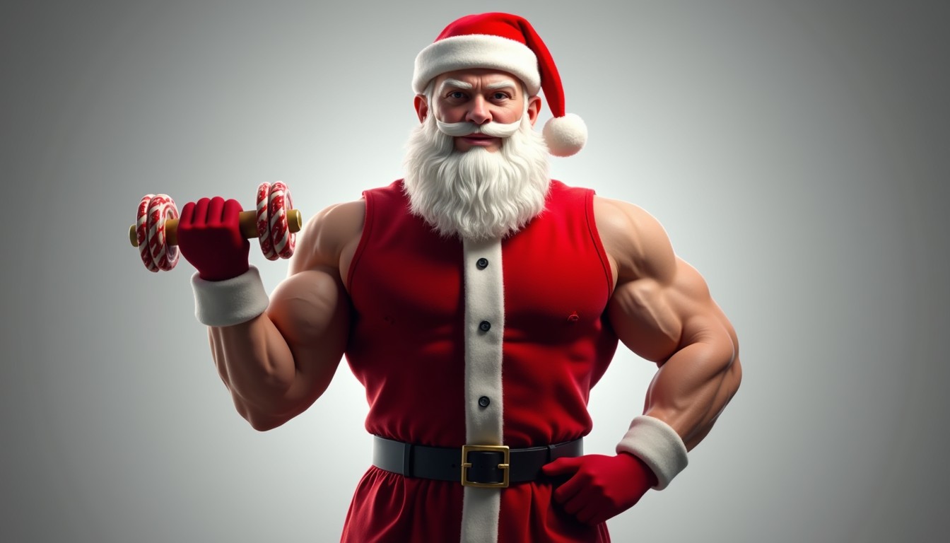 Free Buff Santa Workout Image - Muscular, Santa, Fitness | Download at ...