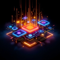 Free Neon Control Interface Image - Cyberpunk, Holographic, Neon ...
