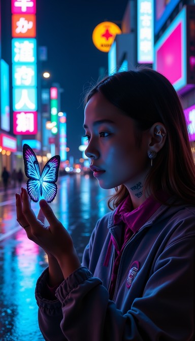 Free Digital Butterfly Wonder Image - Cyberpunk, Neon, Butterfly ...
