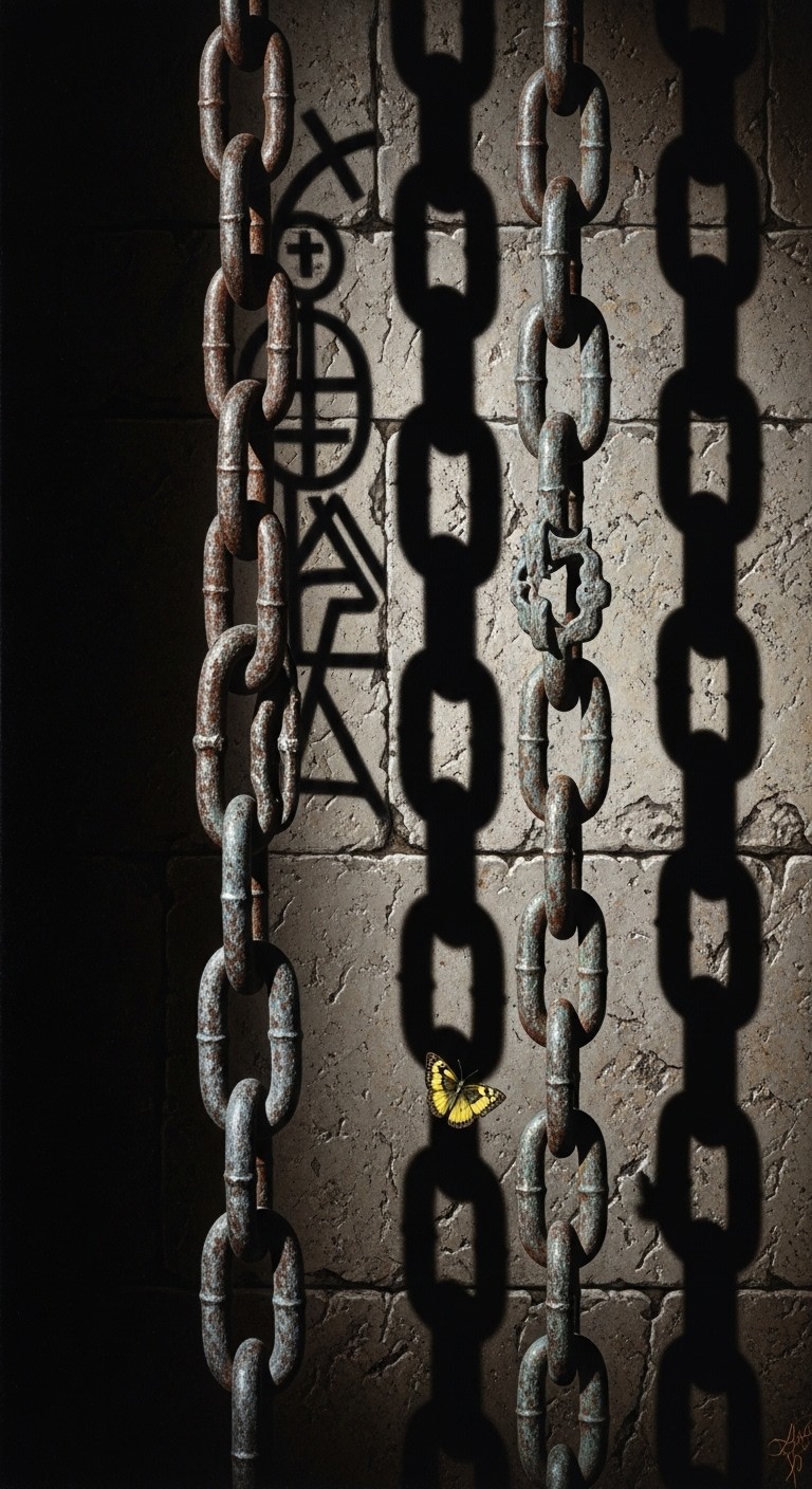 Free Chains and Butterfly Photo - Chains, Butterfly, Shadows | Download ...