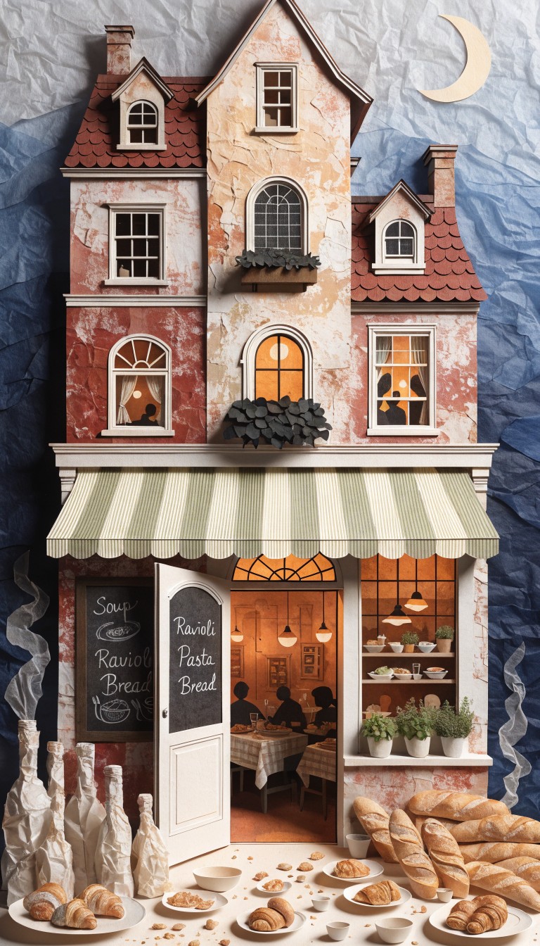 Free Cozy Papercraft Bistro Image - Papercraft, Restaurant, Bistro ...