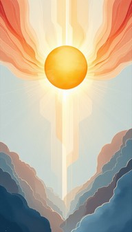 Free Radiant Sun Rising Image - Sun, Abstract, Geometric | Download at ...