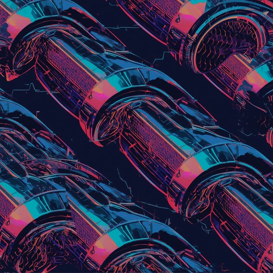 Free Neon Chrome Patterns Stock AI Images | StockCake